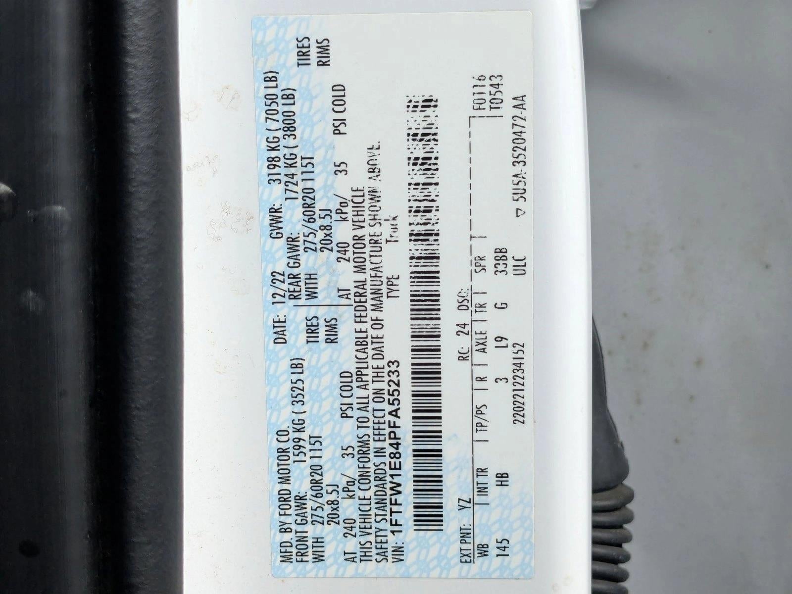 2023 Ford F-150 LARIAT 4WD SuperCrew 5.5' Box