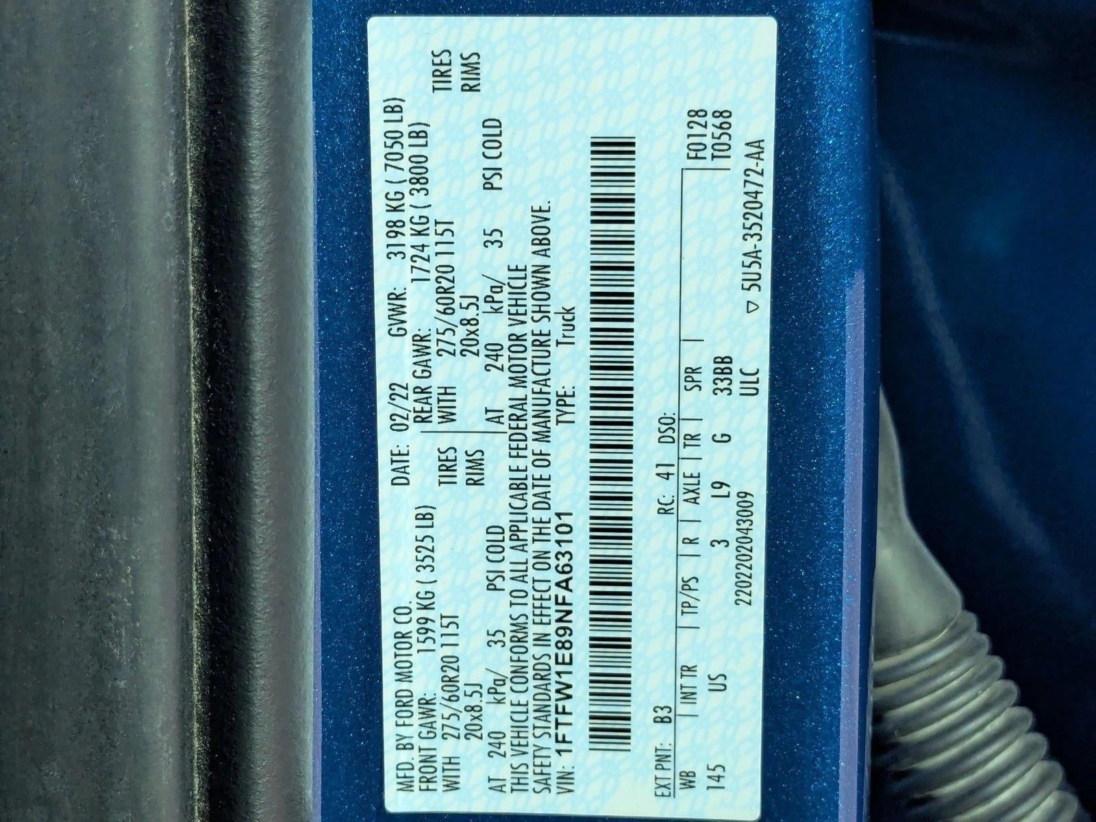 2022 Ford F-150 XLT 4WD SuperCrew 5.5' Box