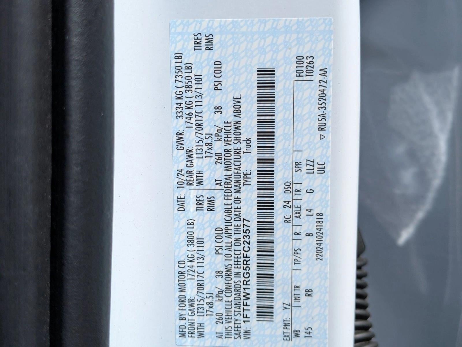 2024 Ford F-150 Raptor 4WD SuperCrew 5.5' Box