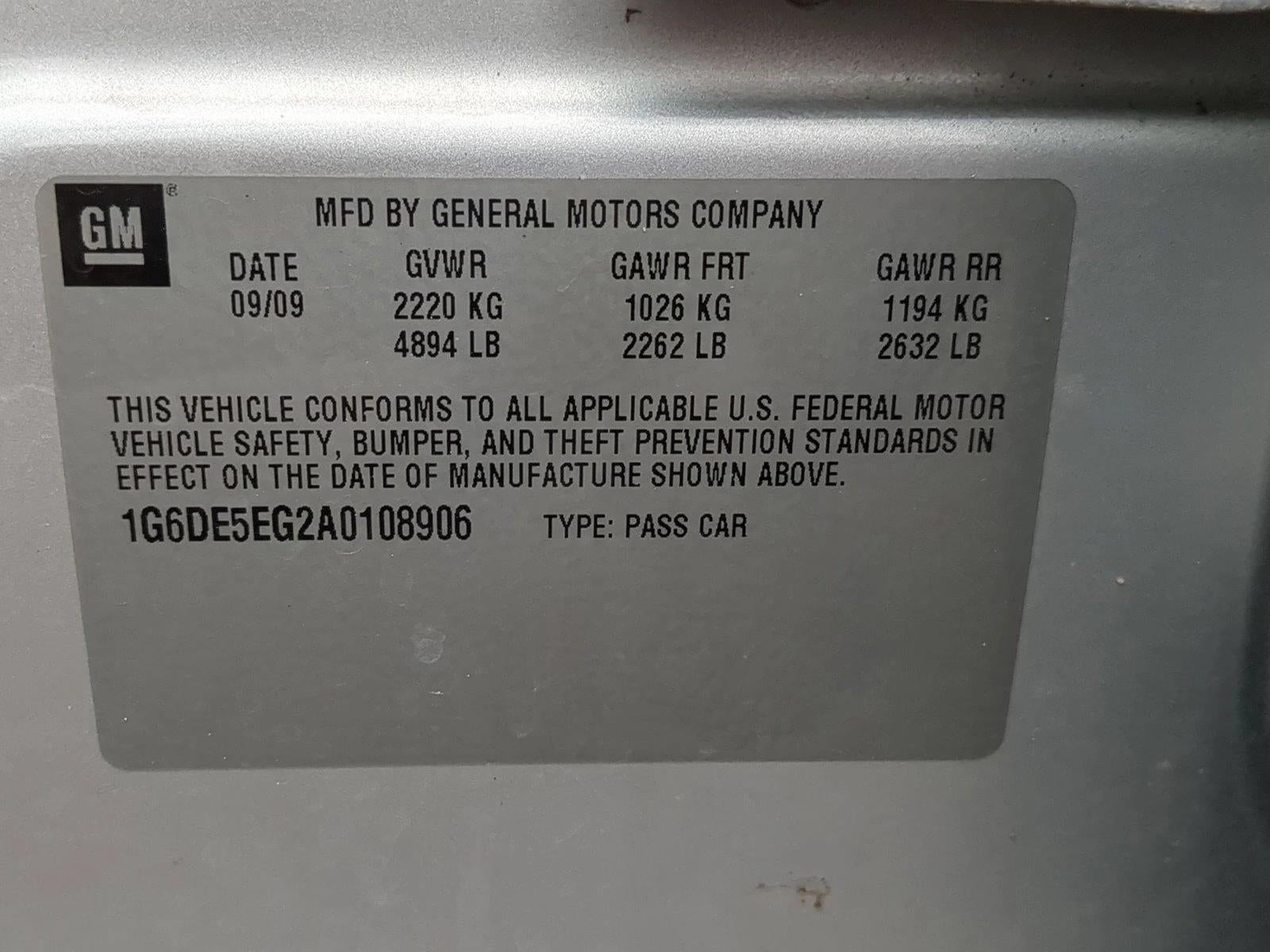 2010 Cadillac CTS 3.0L V6 RWD Luxury