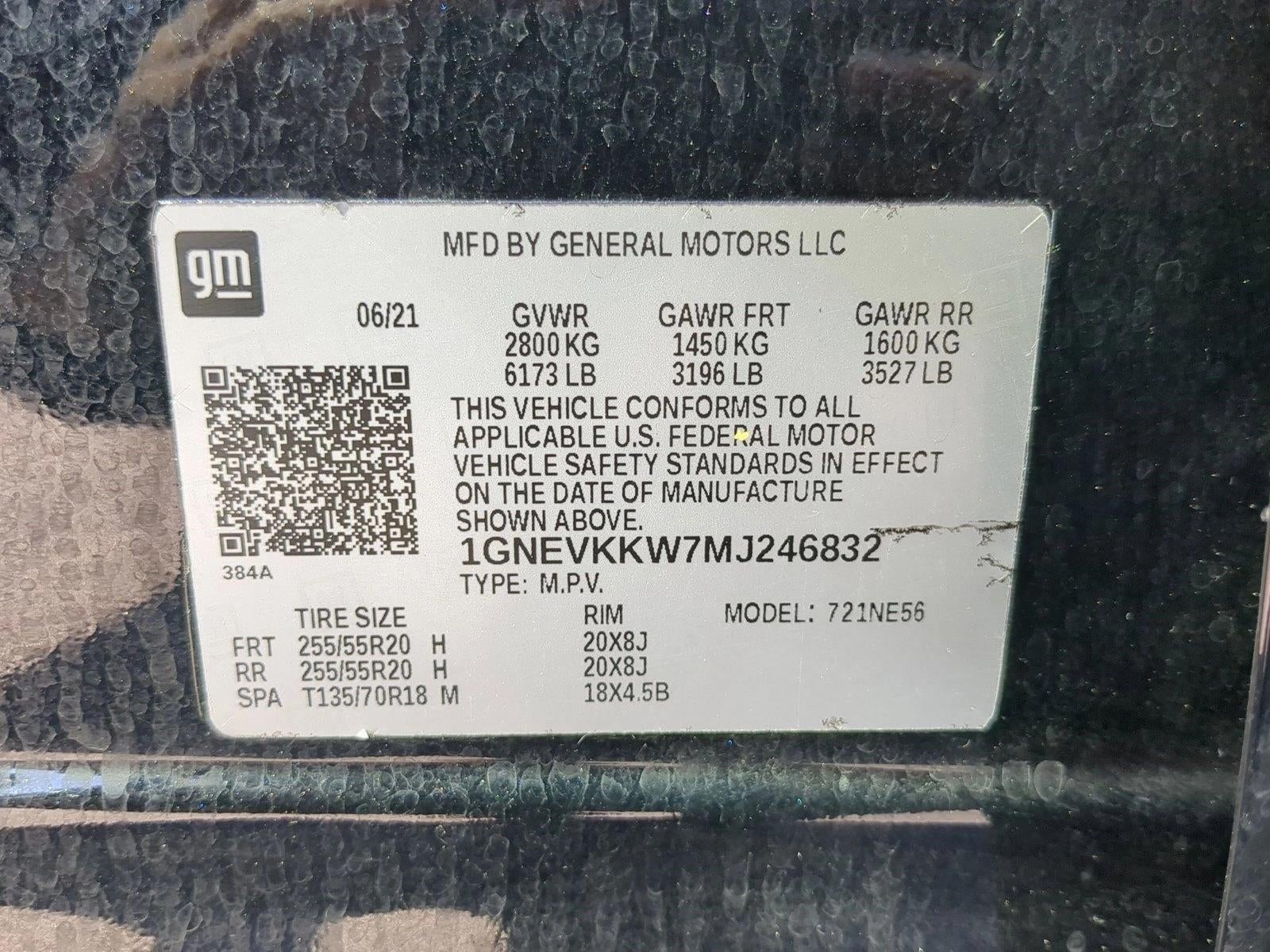 2021 Chevrolet Traverse AWD 1LZ Redline Edition