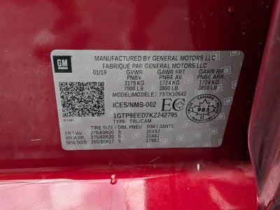 2019 GMC Sierra 1500 Crew Cab Short Box 4-Wheel Drive AT4