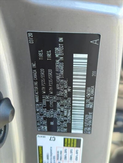 2020 Lexus RX 350 FWD