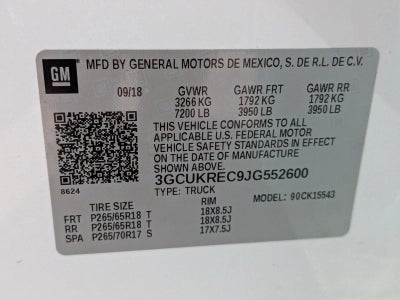 2018 Chevrolet Silverado 1500 Crew Cab Short Box 4-Wheel Drive LT Z71 Texas Edition