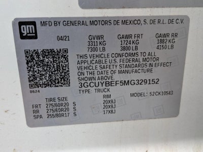 2021 Chevrolet Silverado 1500 Crew Cab Short Box 4-Wheel Drive Custom