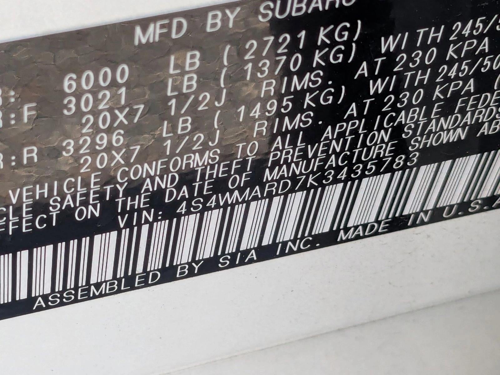 2019 Subaru Ascent 2.4T Touring 7-Passenger