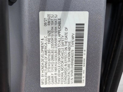 2022 Honda Odyssey Touring Auto