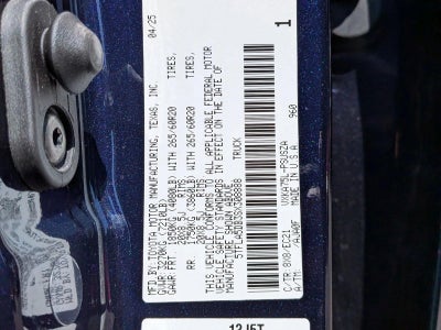 2025 Toyota Tundra 4WD 4WD SR5 CrewMax 5.5' Bed (SE)