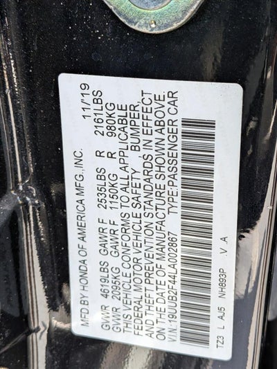 2020 Acura TLX 3.5L FWD w/Technology Pkg
