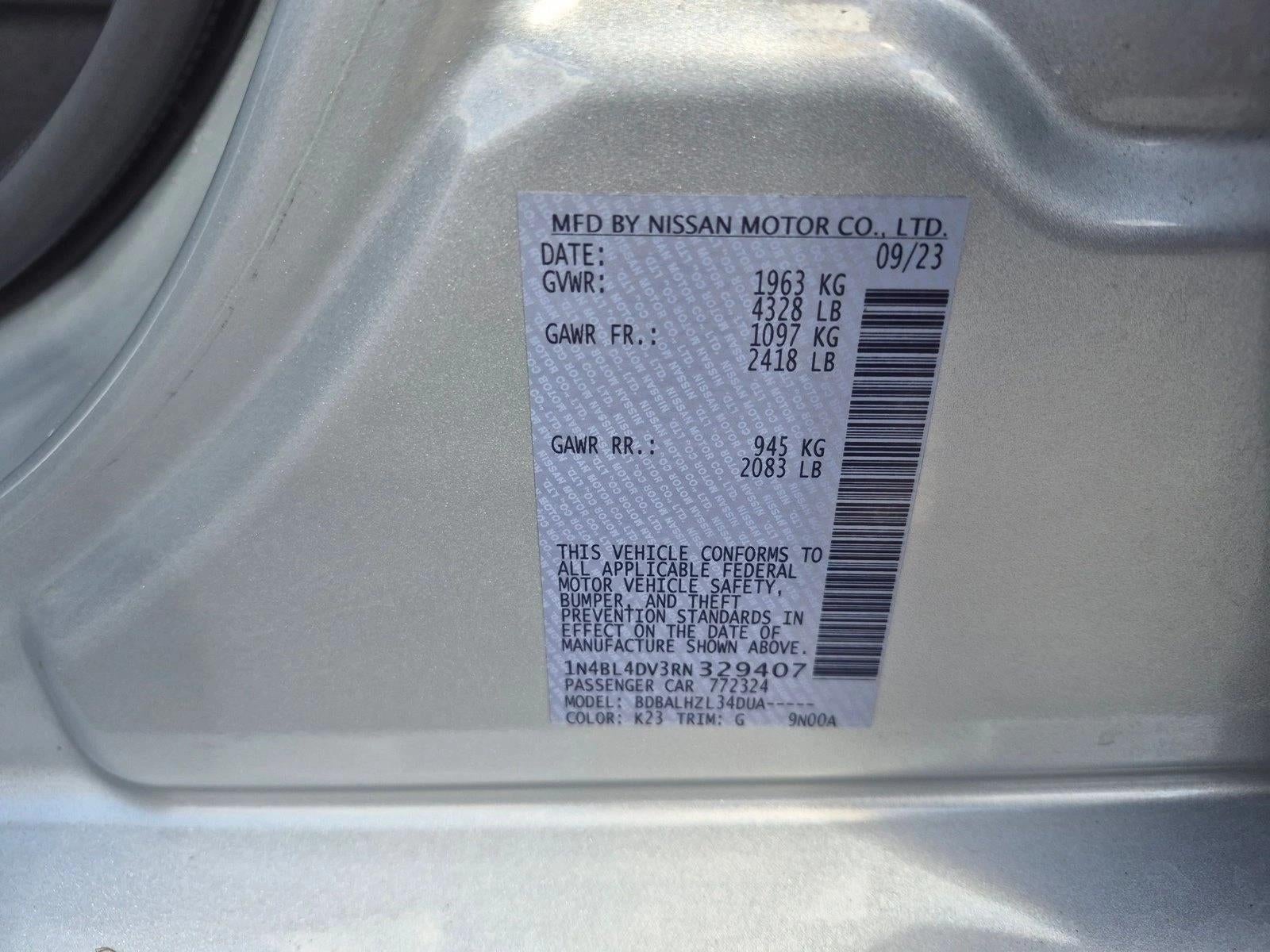 2024 Nissan Altima 2.5 SV Sedan