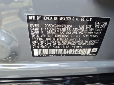 2026 Acura ADX FWD w/A-Spec Advance Package
