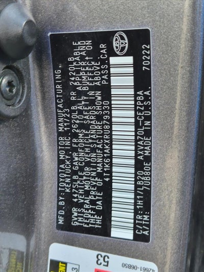2024 Toyota Camry XSE Auto (Natl)