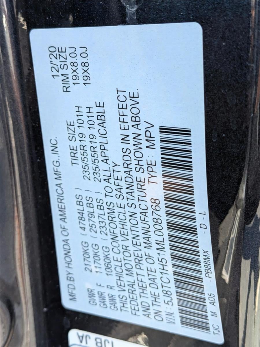 2021 Acura RDX FWD w/Technology Package