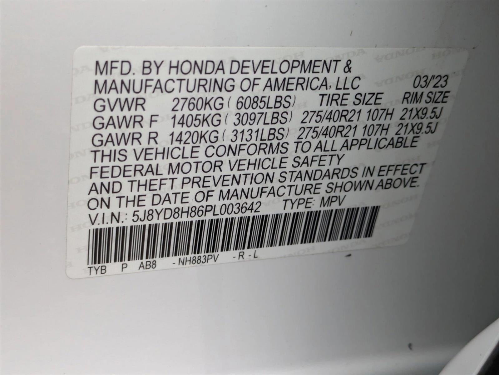 2023 Acura MDX Type S SH-AWD w/Advance Package