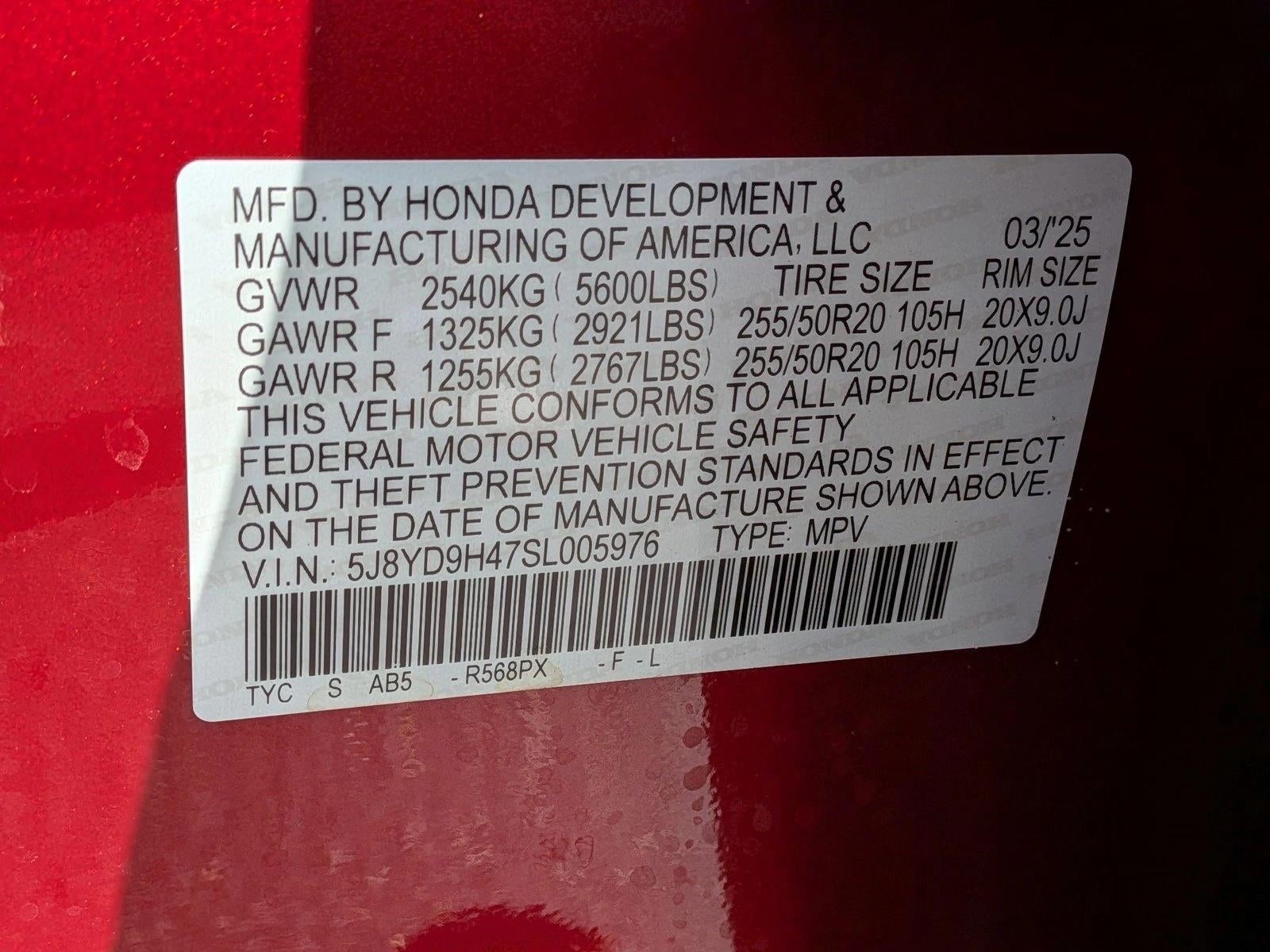 2025 Acura MDX FWD w/Technology Package