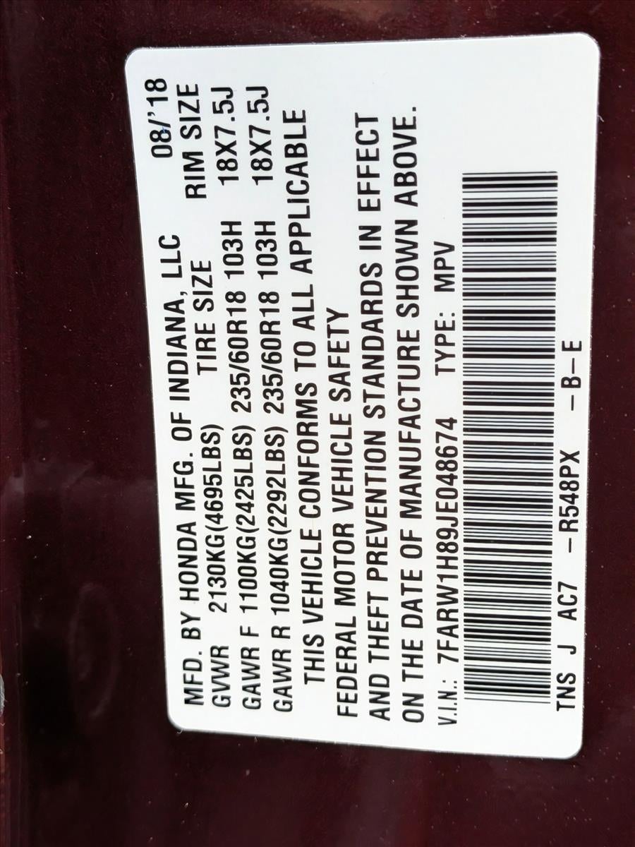 2018 Honda CR-V EX-L 2WD w/Navi