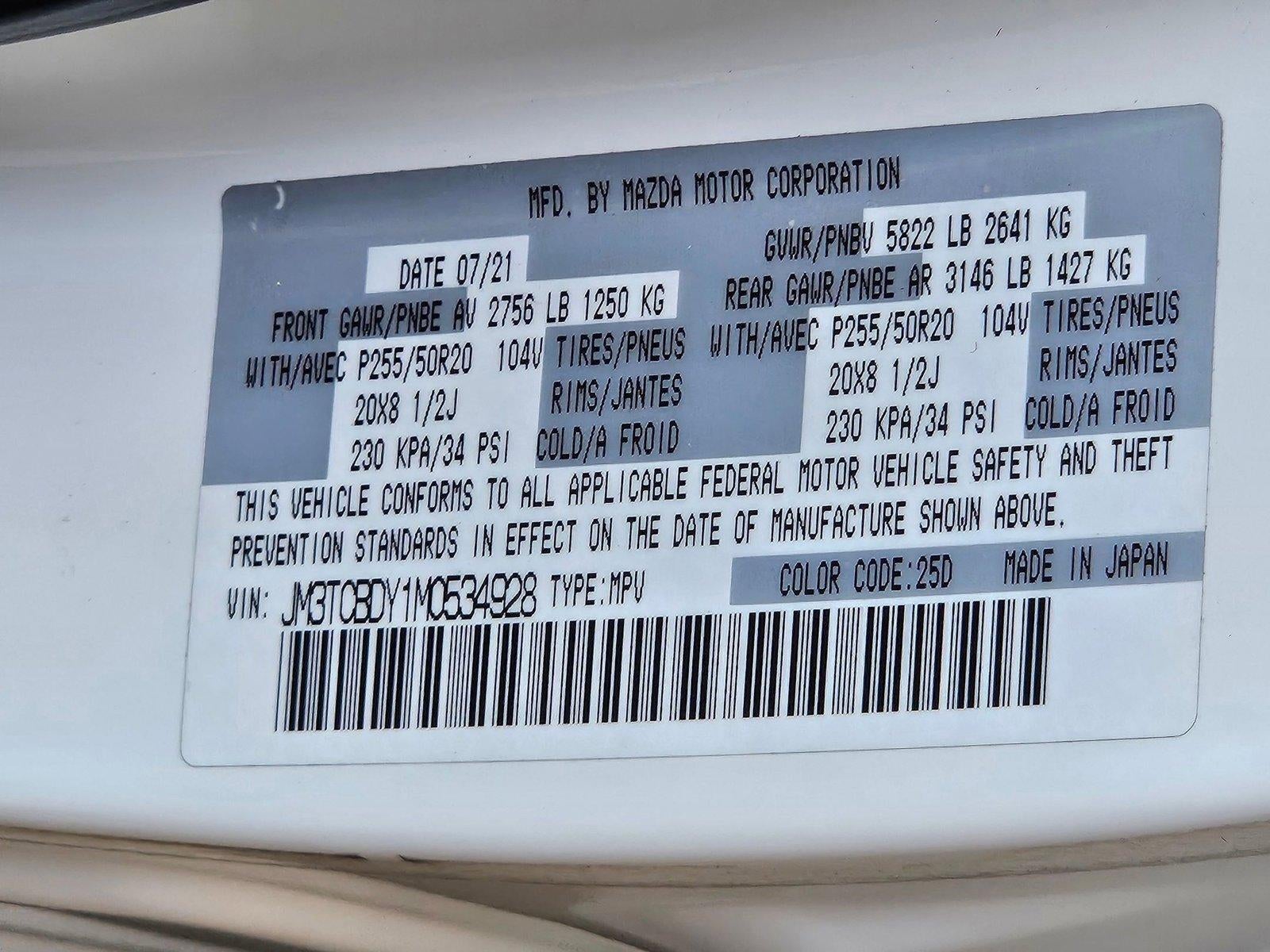 2021 Mazda Mazda CX-9 Grand Touring AWD