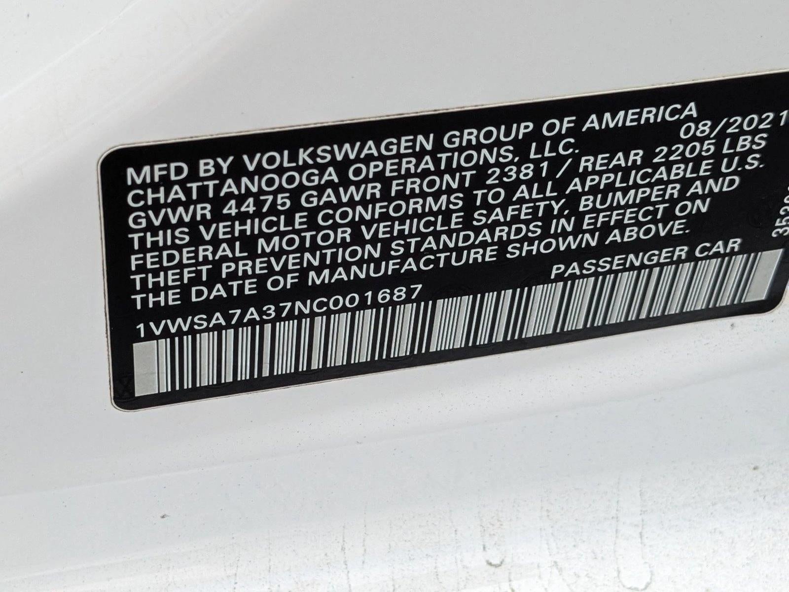 2022 Volkswagen Passat 2.0T SE Auto