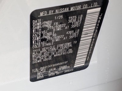 2025 Nissan Armada 4x2 Platinum Reserve