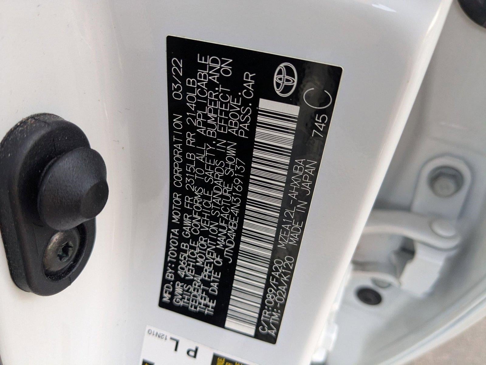 2022 Toyota Corolla Hatchback SE CVT (Natl)