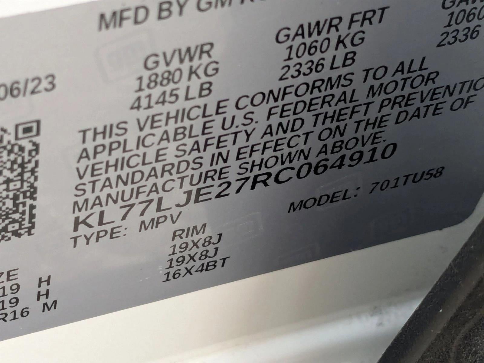 2024 Chevrolet Trax FWD 4dr 2RS