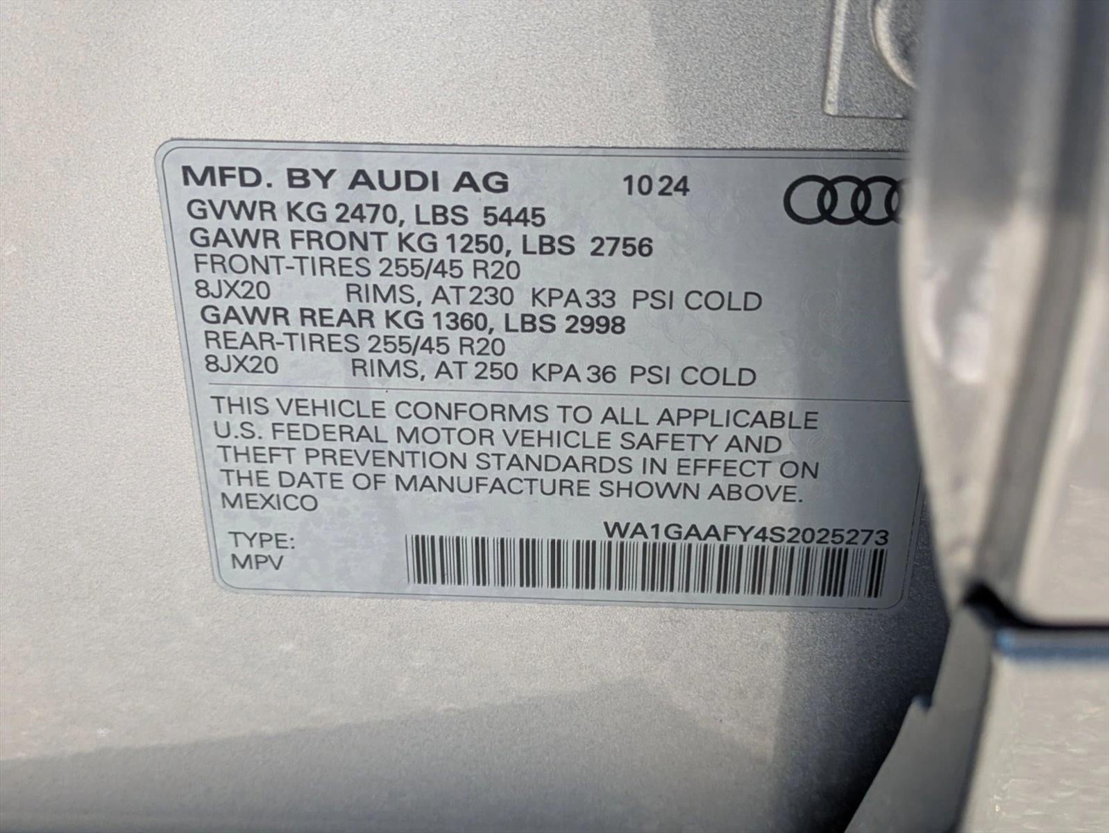 2025 Audi Q5 S line Premium 45 TFSI quattro
