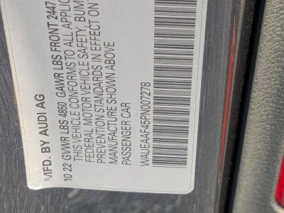 2023 Audi A4 Sedan S line Premium Plus 45 TFSI quattro