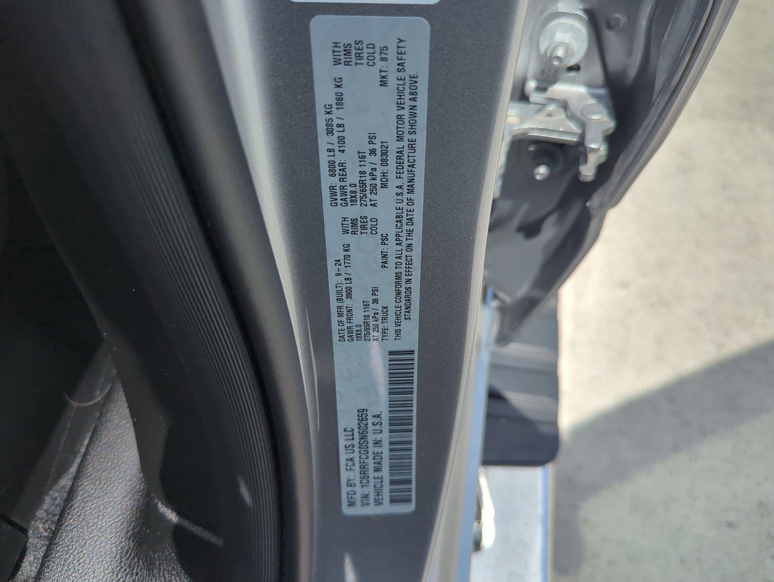 2025 RAM 1500 Tradesman 4x4 Quad Cab 6'4" Box