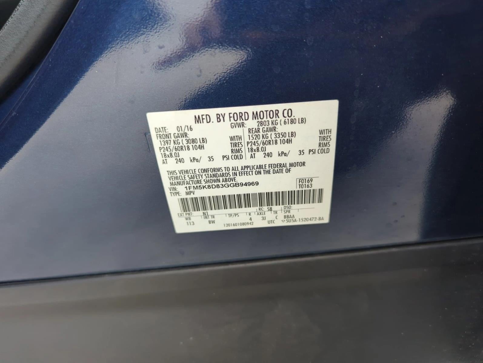 2016 Ford Explorer 4WD 4dr XLT