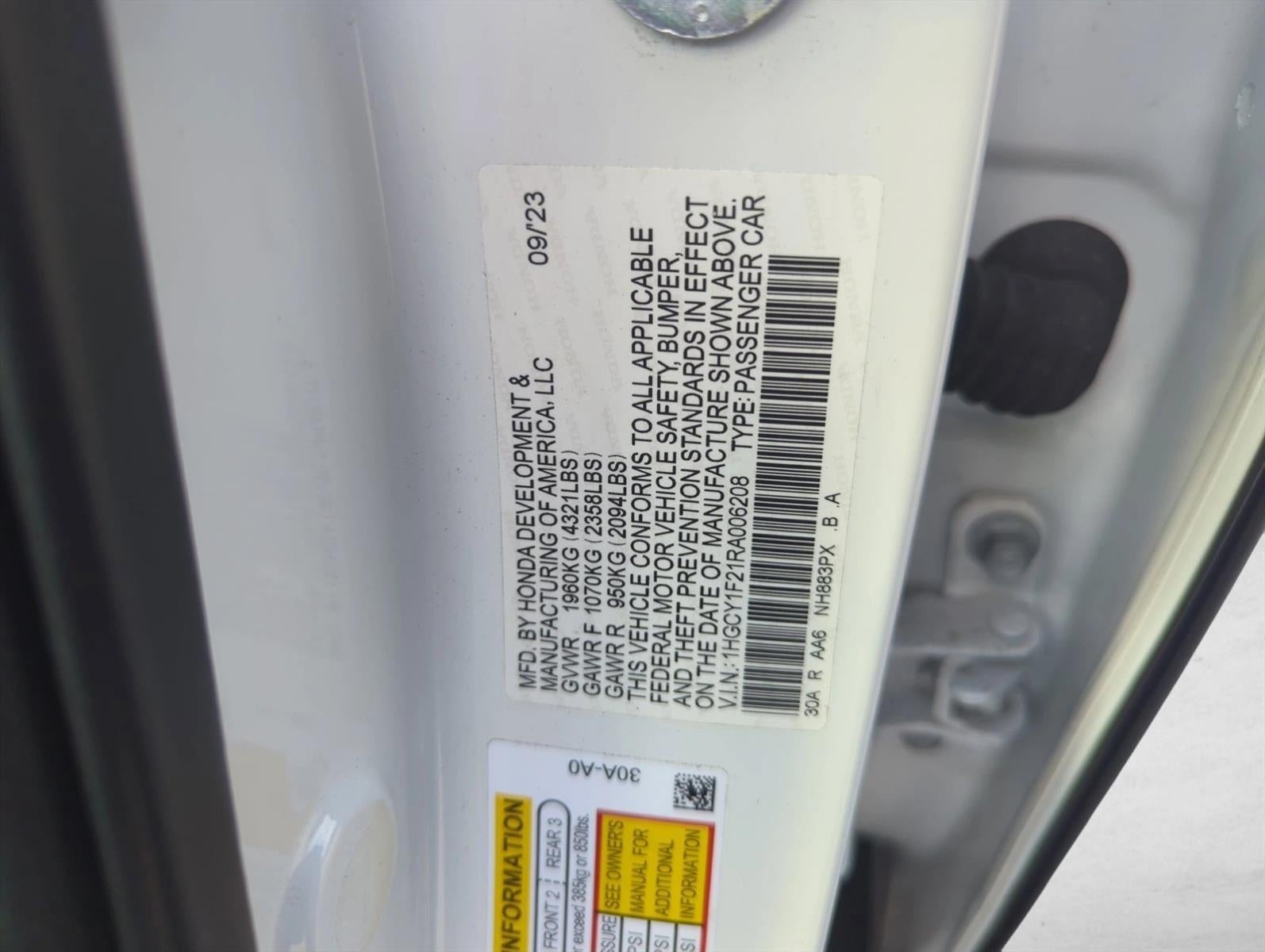 2024 Honda Accord Sedan LX CVT