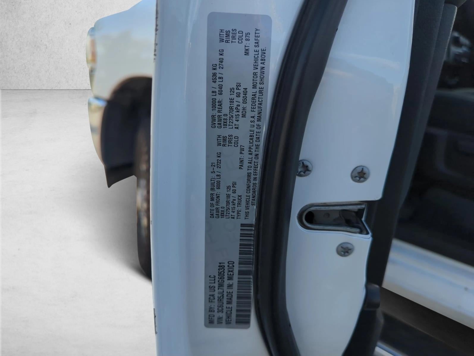 2021 RAM 2500 Big Horn 4x4 Crew Cab 8' Box