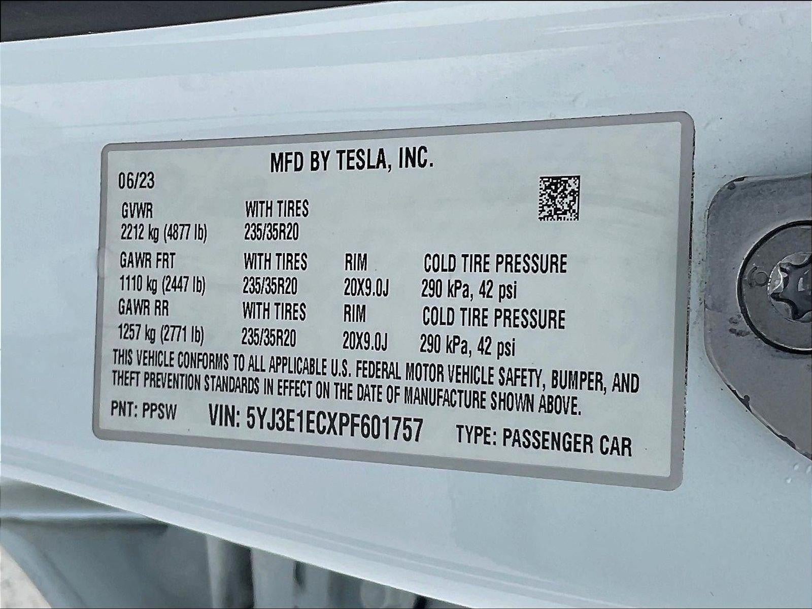 2023 Tesla Model 3 Performance AWD