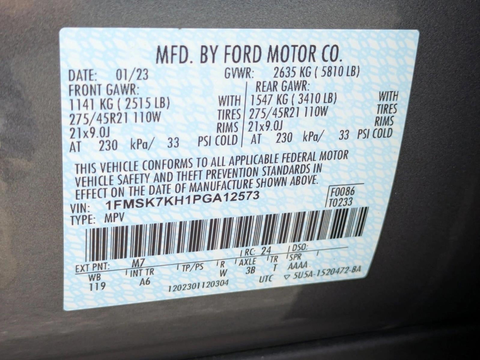 2023 Ford Explorer ST-Line RWD