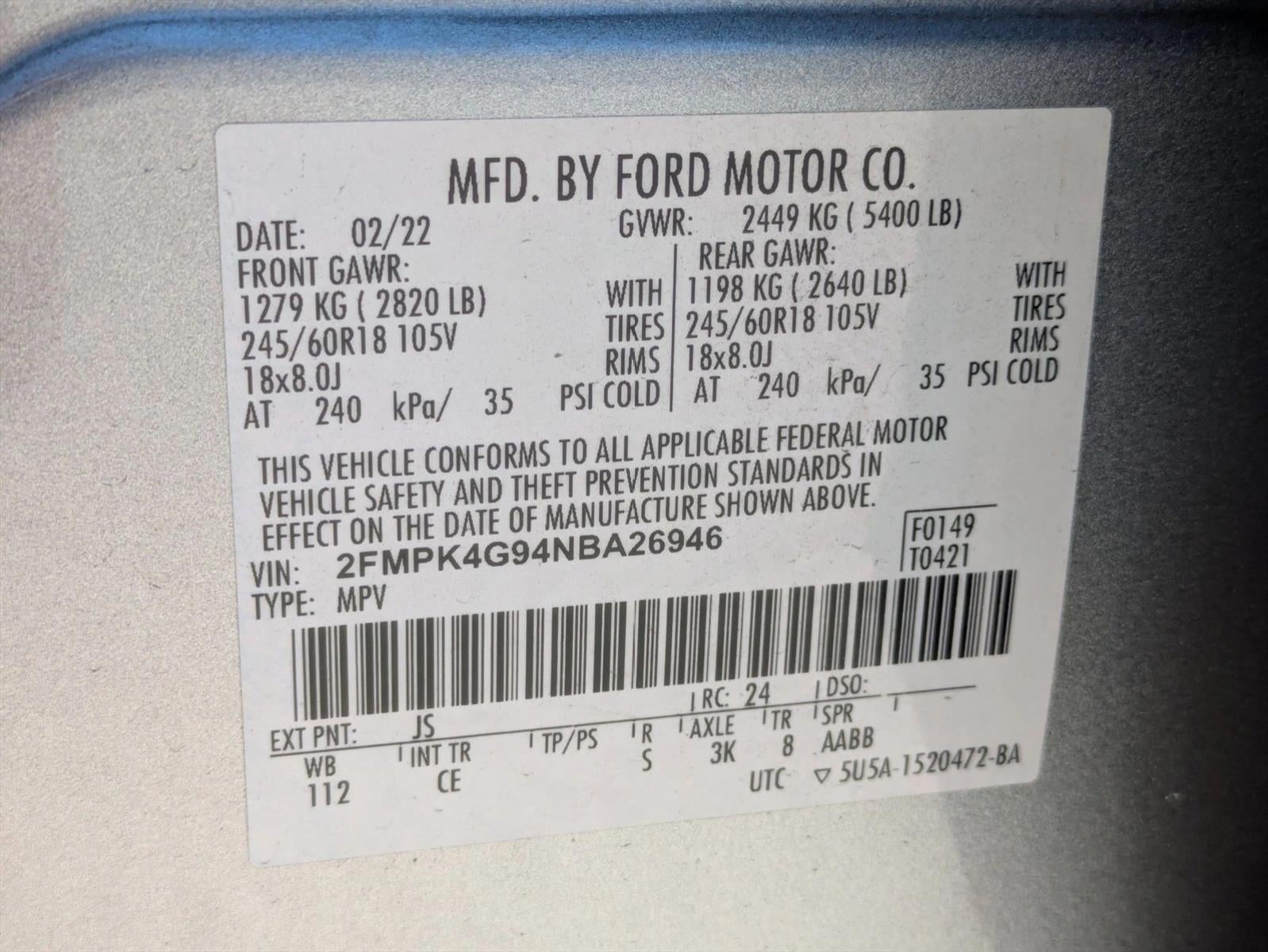 2022 Ford Edge SE AWD