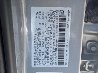 2024 Honda Civic Sedan LX CVT