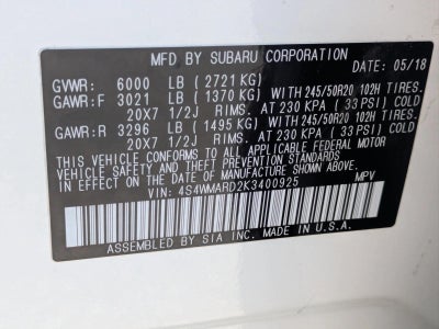 2019 Subaru Ascent 2.4T Touring 7-Passenger