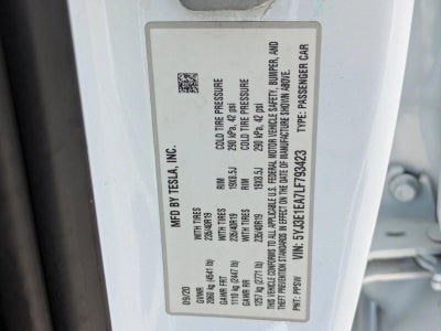 2020 Tesla Model 3 Standard Range Plus RWD