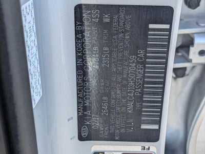 2017 Kia Cadenza Technology Sedan