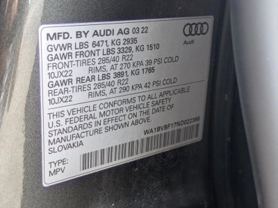 2022 Audi Q8 Premium Plus 55 TFSI quattro
