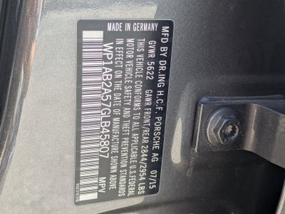 2016 Porsche Macan AWD 4dr S