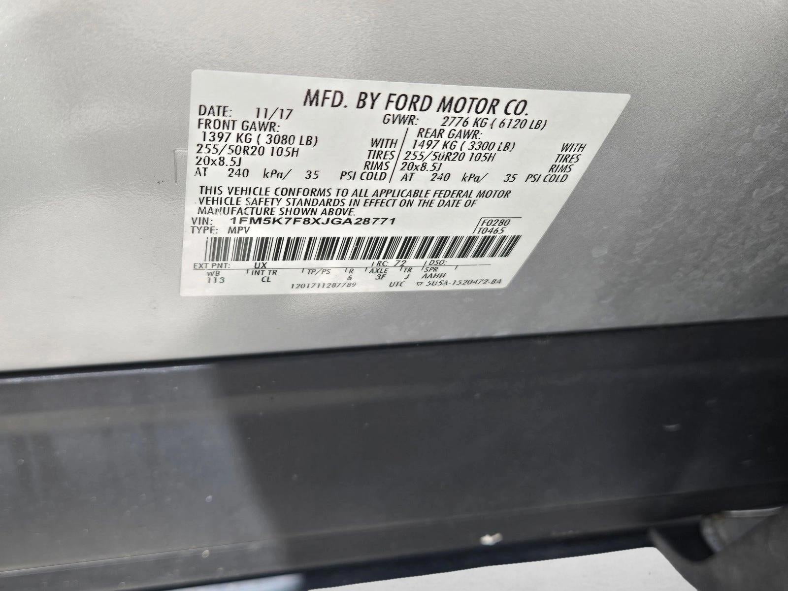 2018 Ford Explorer Limited FWD