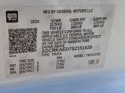 2025 Chevrolet Silverado 1500 Double Cab Standard Box 4-Wheel Drive WT