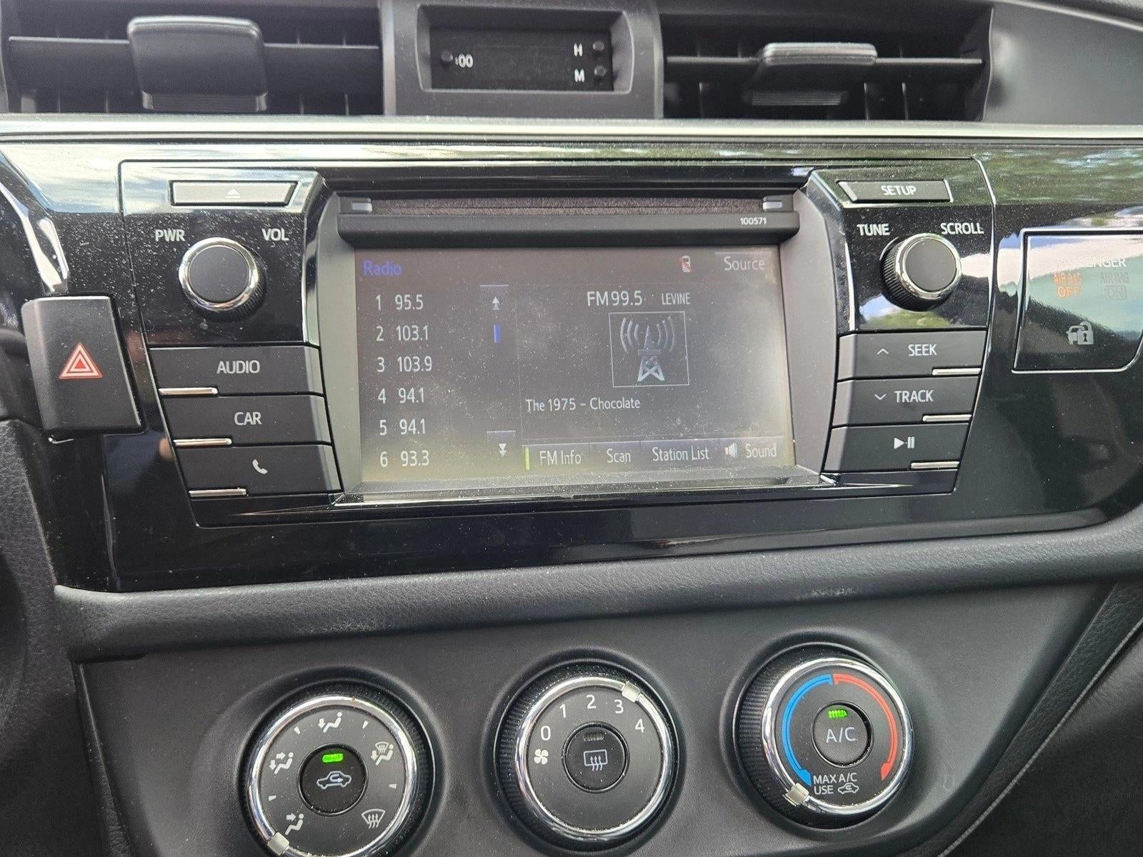 2016 Toyota Corolla 4dr Sdn Auto L (Natl)