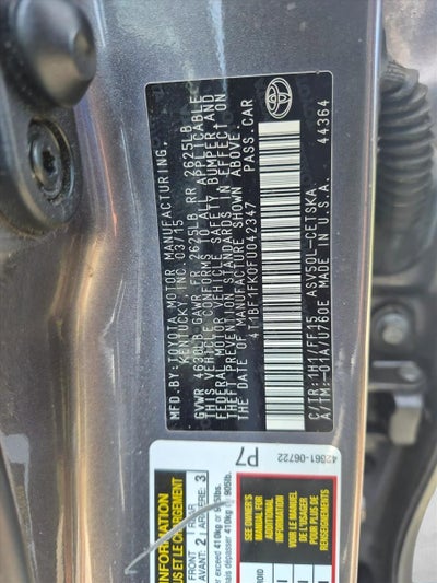 2015 Toyota Camry 4dr Sdn I4 Auto SE (SE)