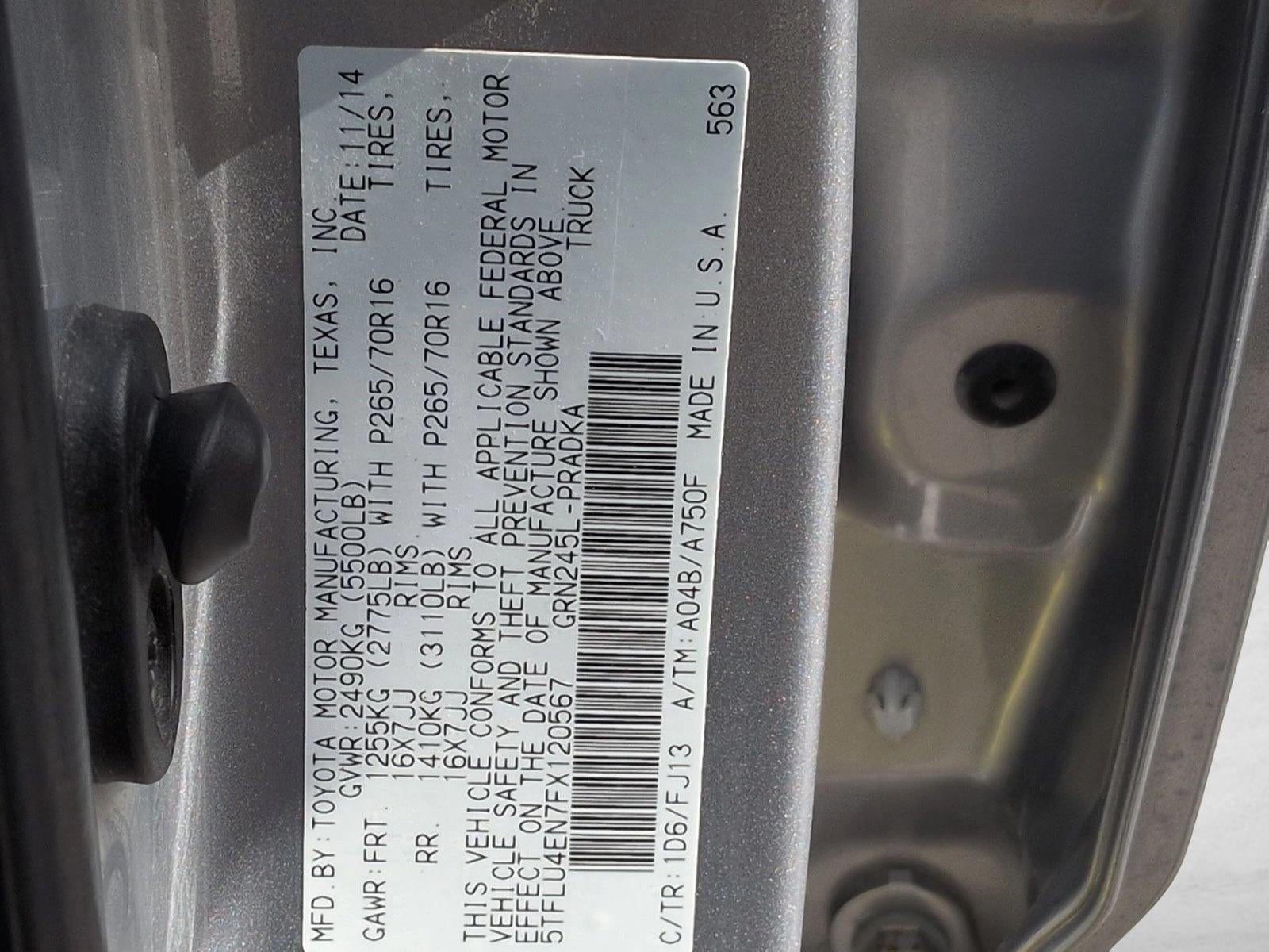 2015 Toyota Tacoma 4WD Double Cab Short Bed V6 Automatic (Natl)