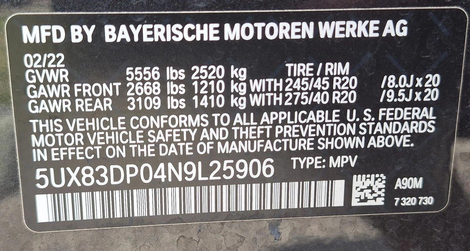 2022 BMW X3 M40i Sports Activity Vehicle