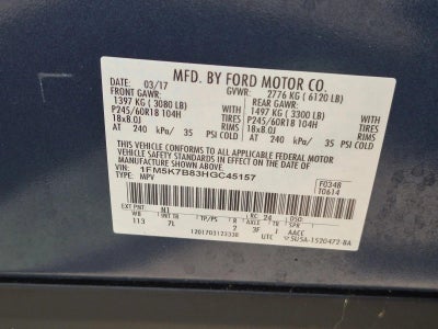 2017 Ford Explorer Base FWD