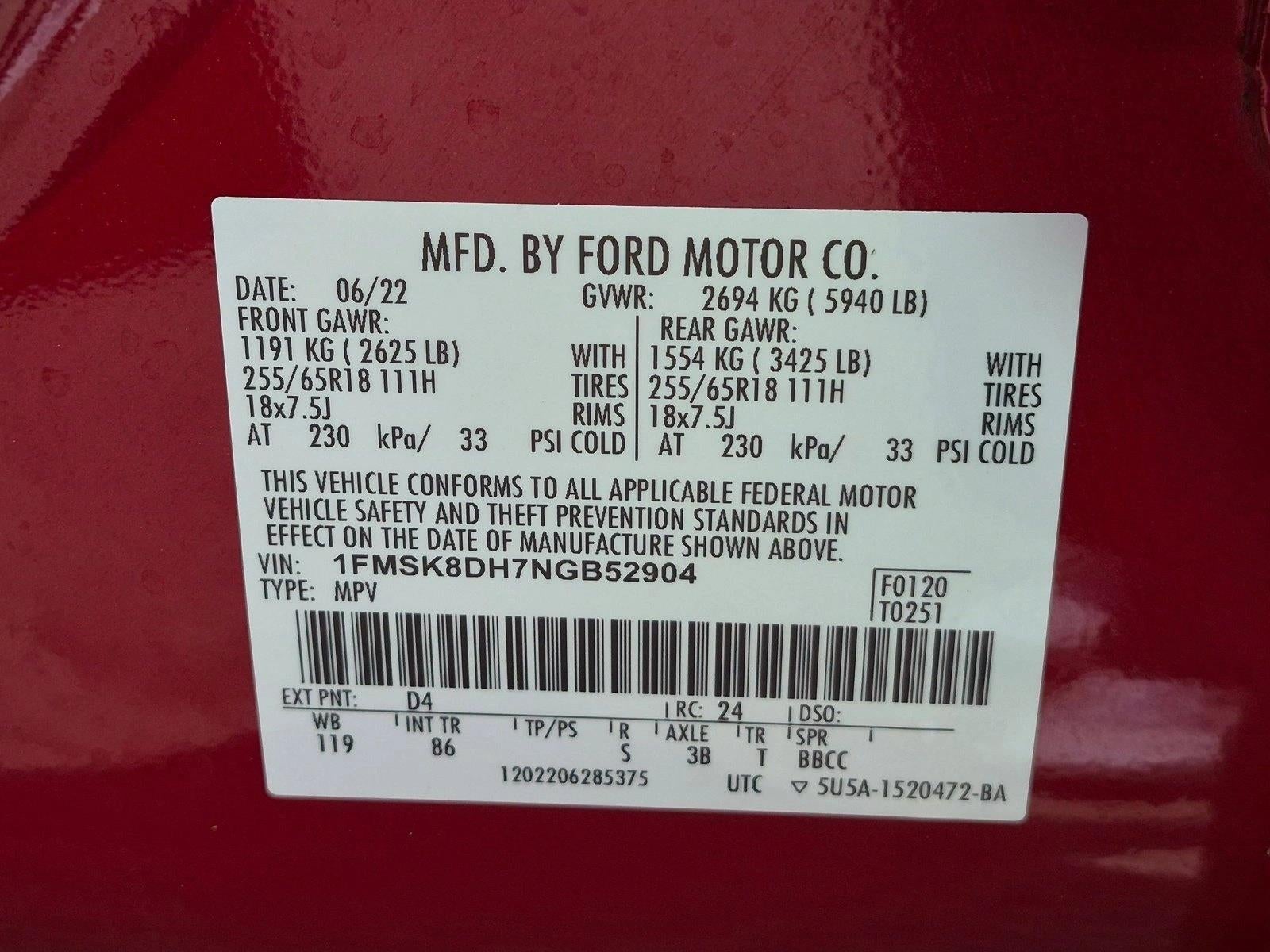 2022 Ford Explorer XLT 4WD