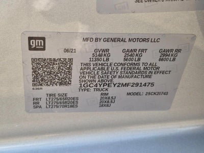 2021 Chevrolet Silverado 2500 HD Crew Cab Standard Box 4-Wheel Drive LTZ