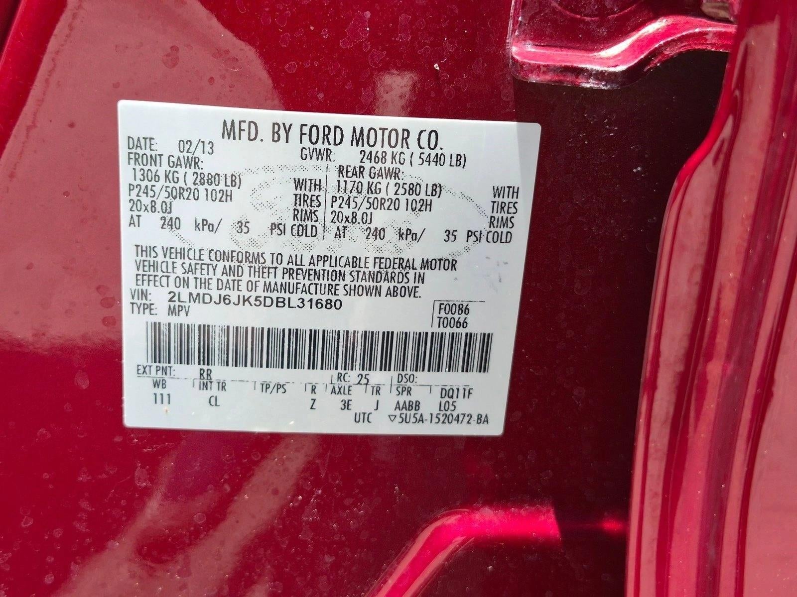 2013 Lincoln MKX 4dr Wgn 3.7L V6 FWD